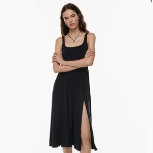 WILFRED MARKET SLIT DRESS SIZE SMALL IN BLACK